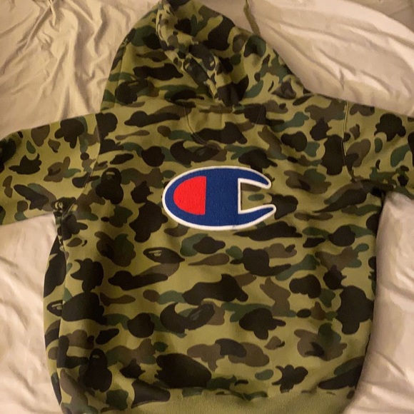 Bathing Ape x Champion Hoodie - Picture 2 of 3